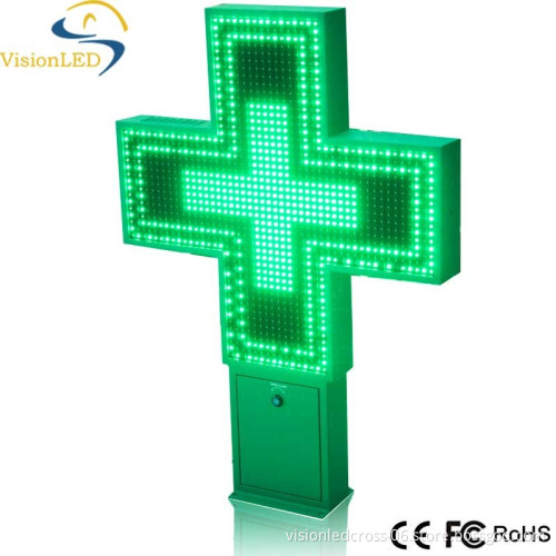 p25 Full Color 3D Cross display screen LED Pharmacy Cross Sign